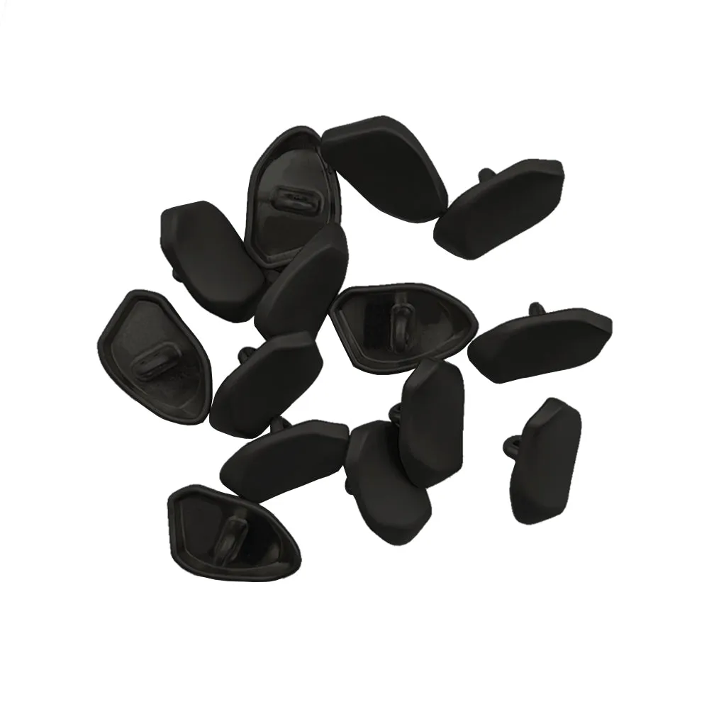 Decorative Uneven Shape Matte Finish Metal Loop Buttons