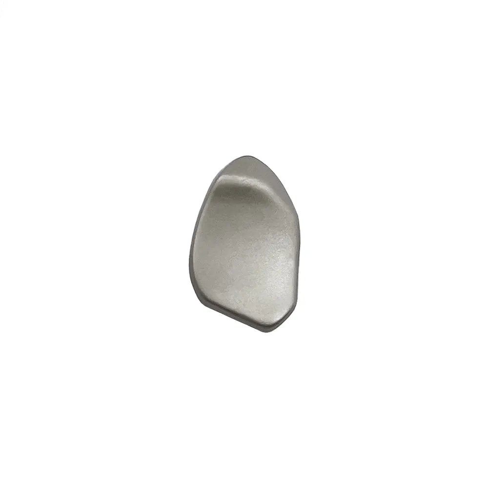 Decorative Uneven Shape Matte Finish Metal Loop Buttons