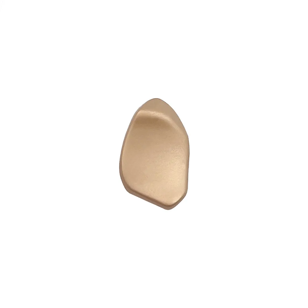 Decorative Uneven Shape Matte Finish Metal Loop Buttons