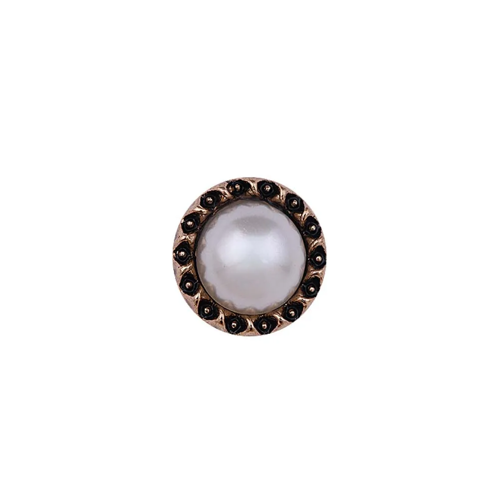 Designer Vintage Looking Antique Gold Pearl Metal Buttons