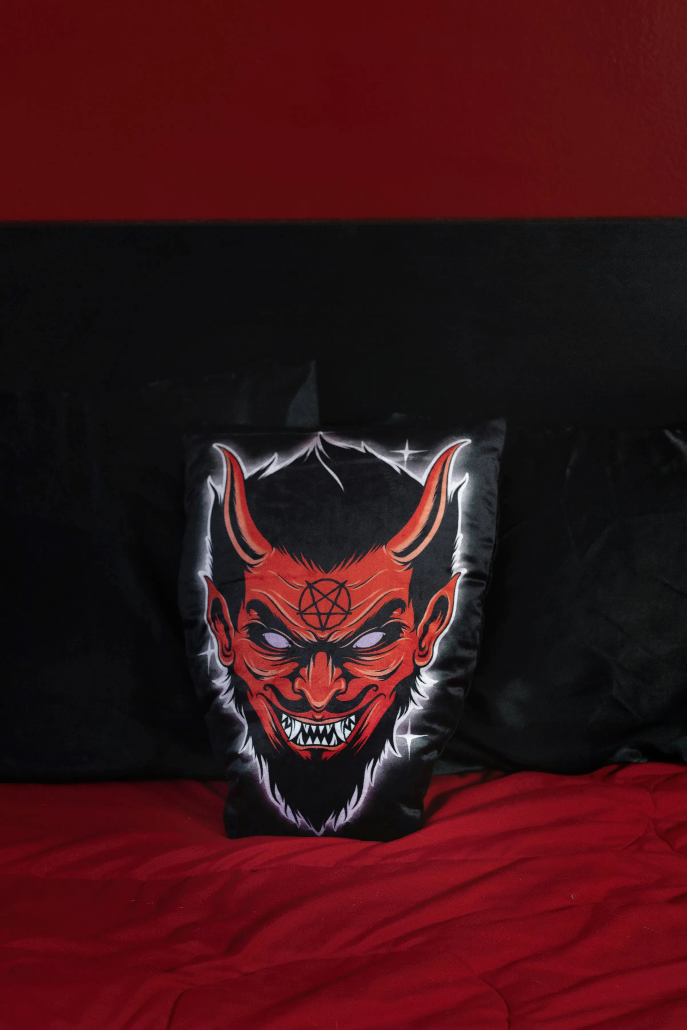 Devil Throw Pillow