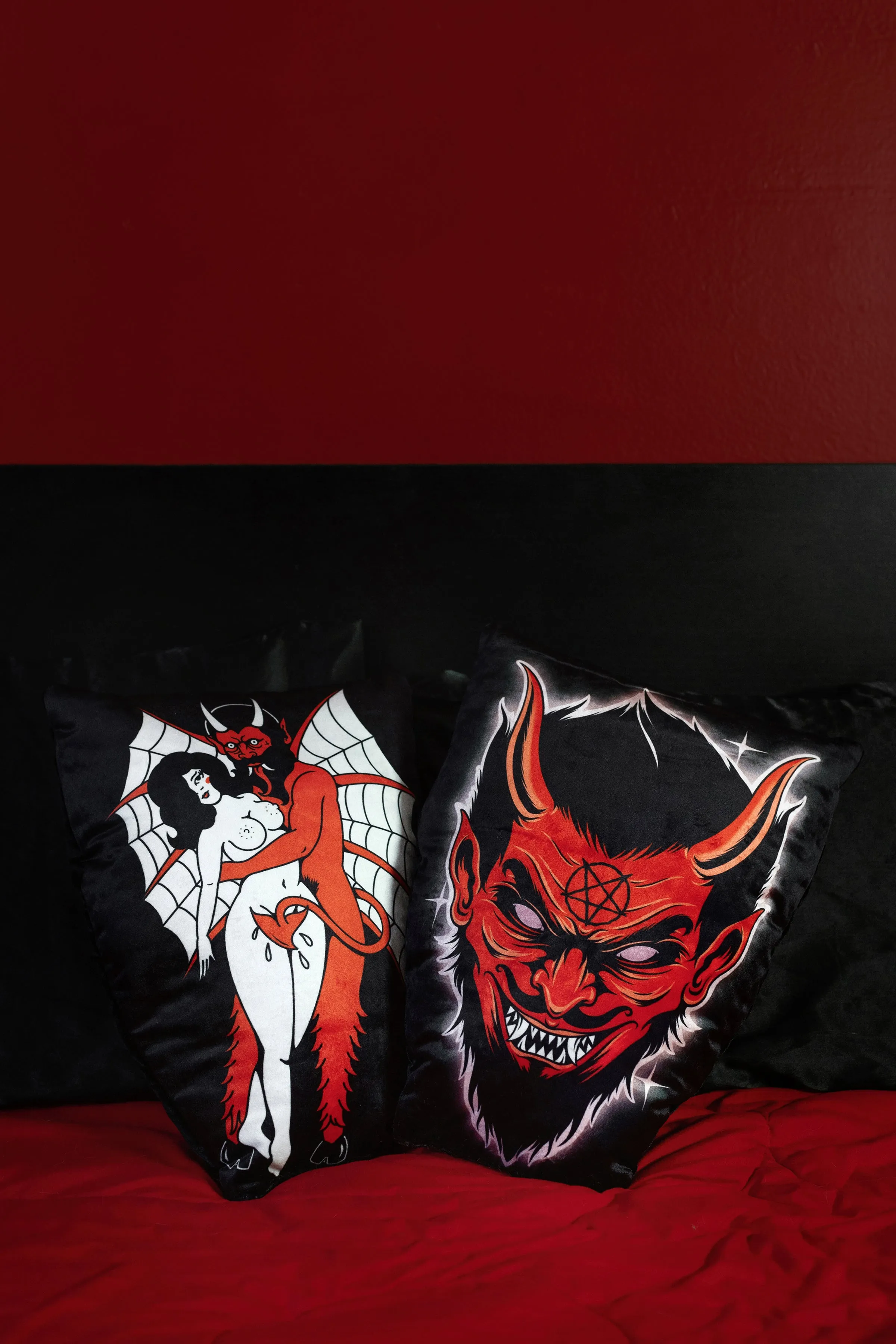 Devil Throw Pillow