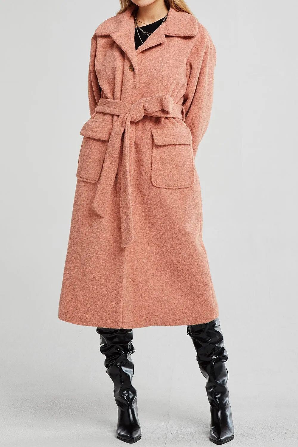 Eleanor Wide Collar Long Coat