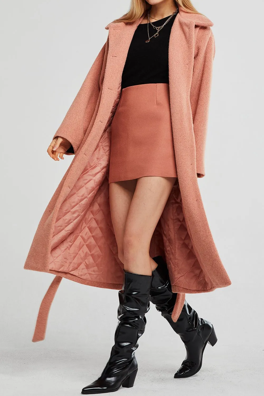 Eleanor Wide Collar Long Coat