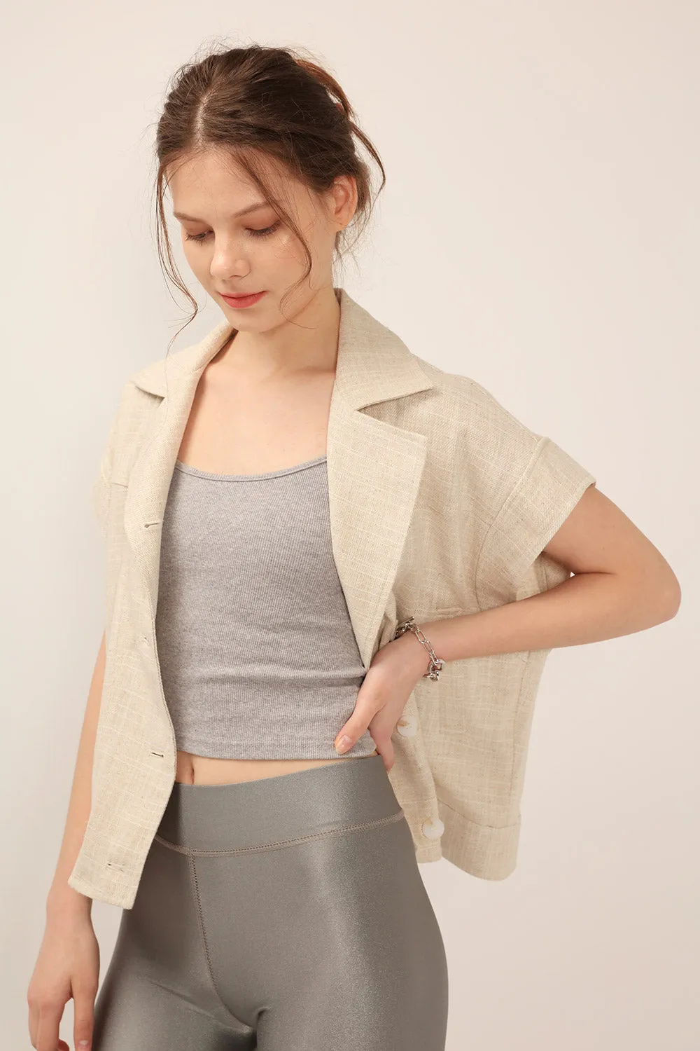 Eloise Oversized Linen Vest