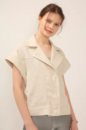 Eloise Oversized Linen Vest