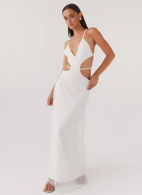 Enchanted Melodies Maxi Dress - White