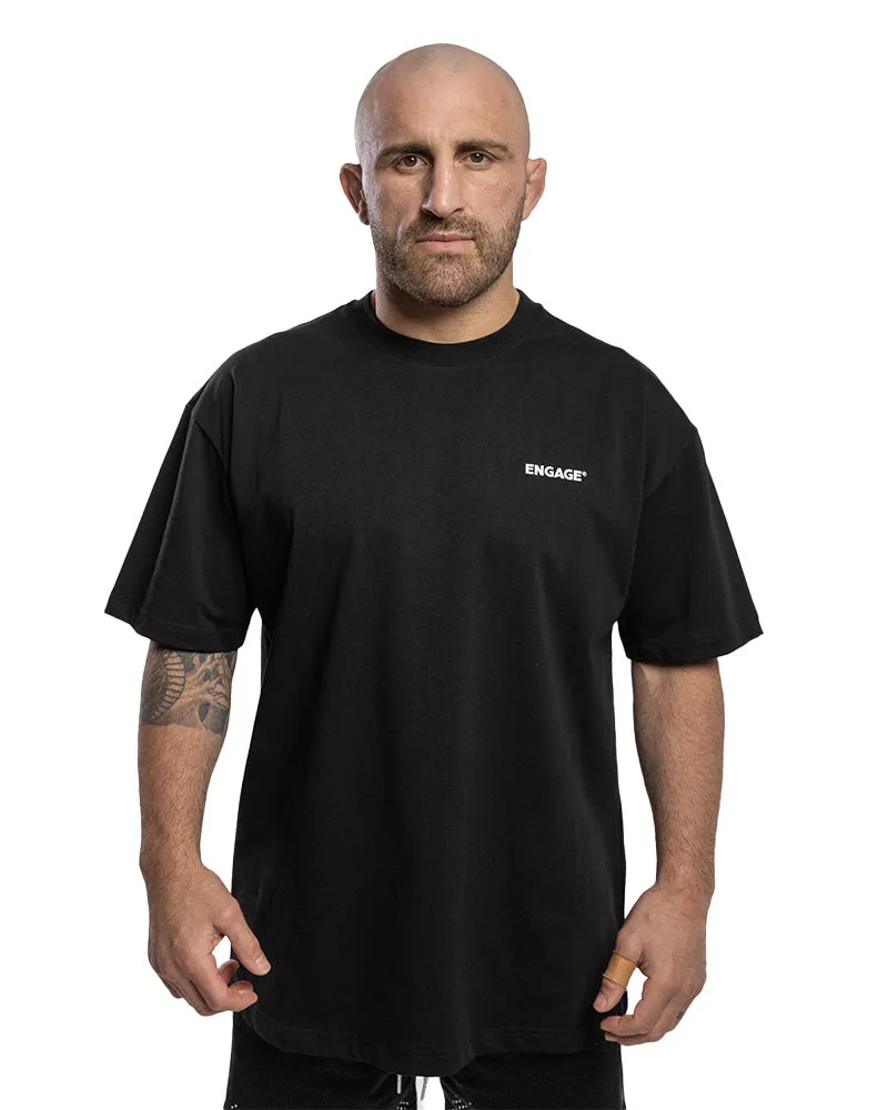 Engage Classic Wordmark Oversized T-Shirt (Black)