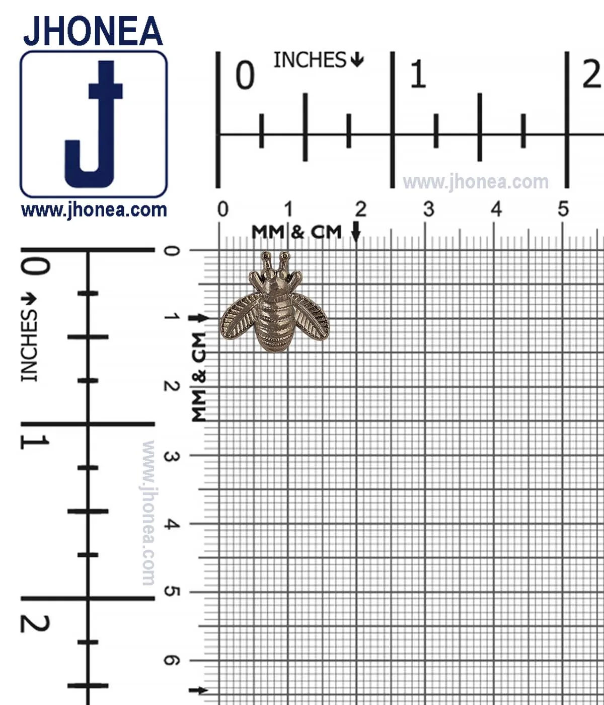 Engraved Honeybee Design Iron On Hot Fix for Suits/Blazers