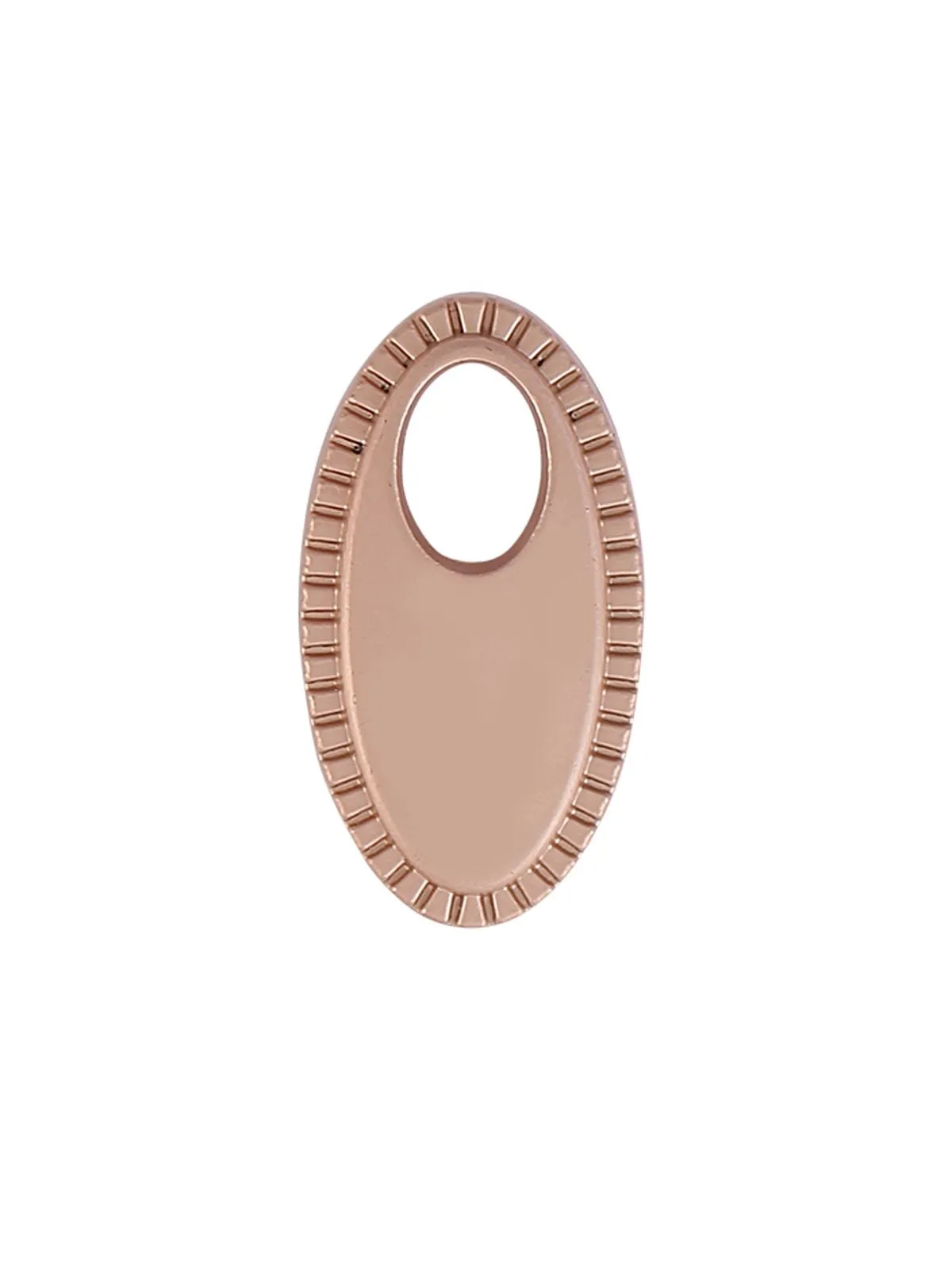 Exquisite Matte Finish Oval Shape Fancy Metal Button