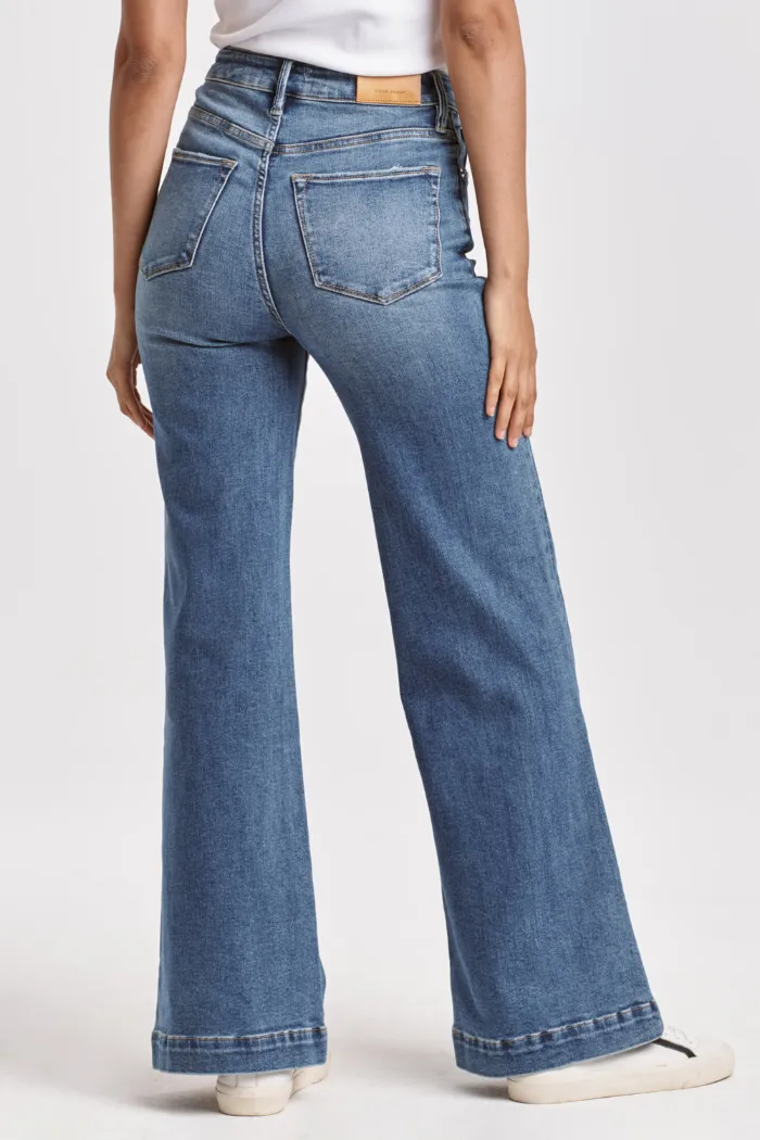 Fiona National Super High Rise Wide Leg Jeans