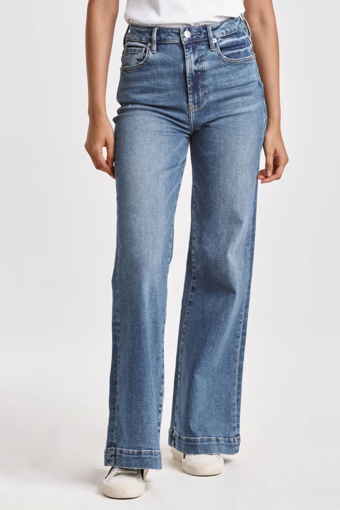 Fiona National Super High Rise Wide Leg Jeans