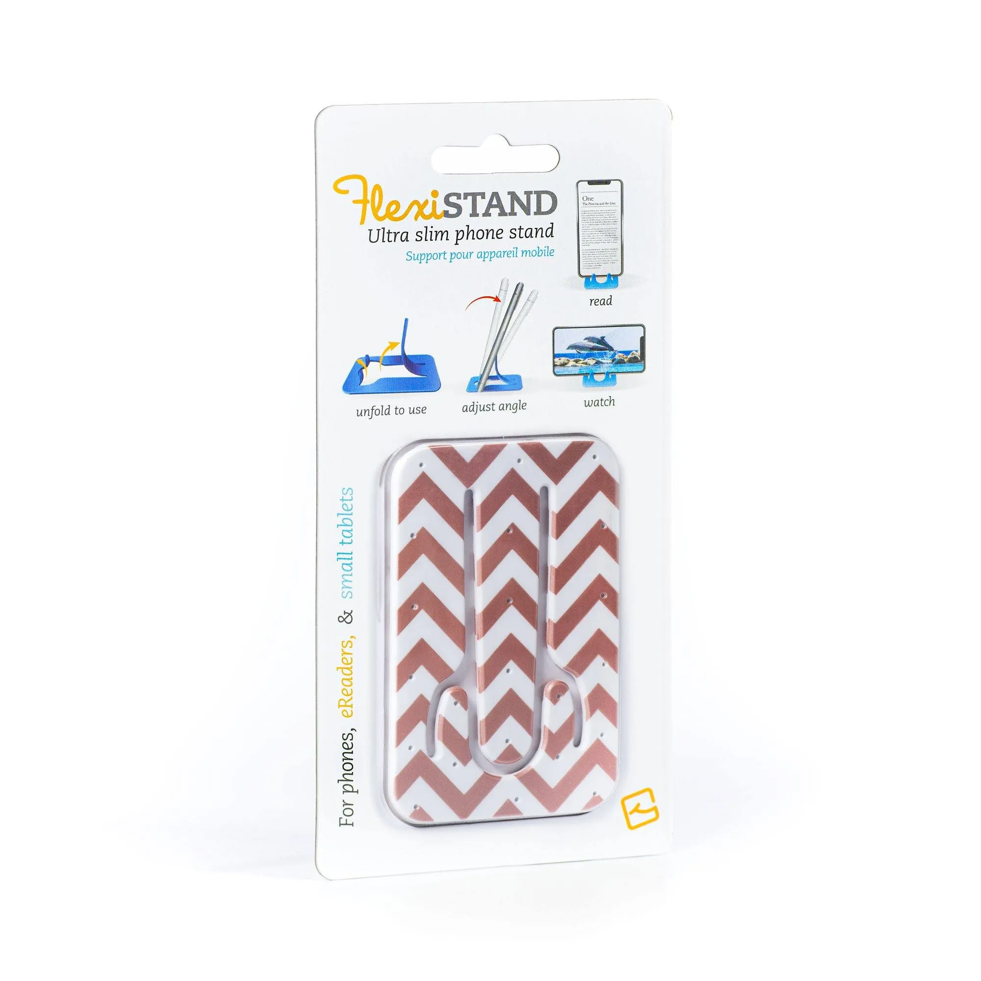 Flexistand Phone Stand (Rosegold Chevron)