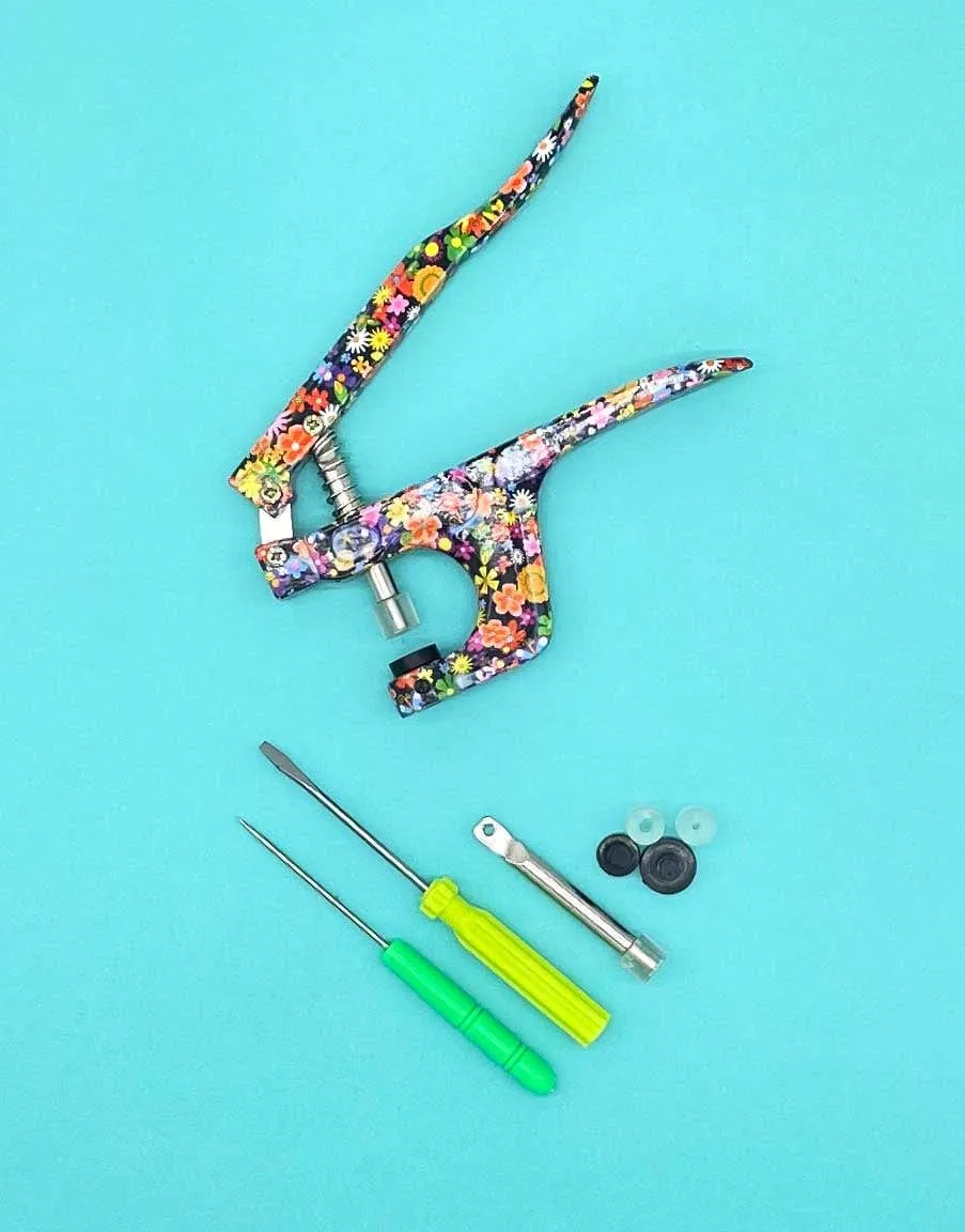 Flowery Universal Pliers for Plastic Snap Button Fasteners