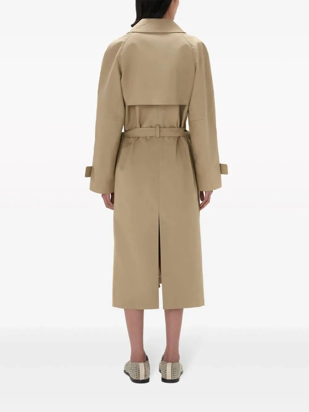 GATHERED WAIST TRENCH COAT