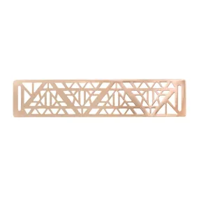 Geometric Cutwork Pattern Metal Plate for Suit/Coat Clothing