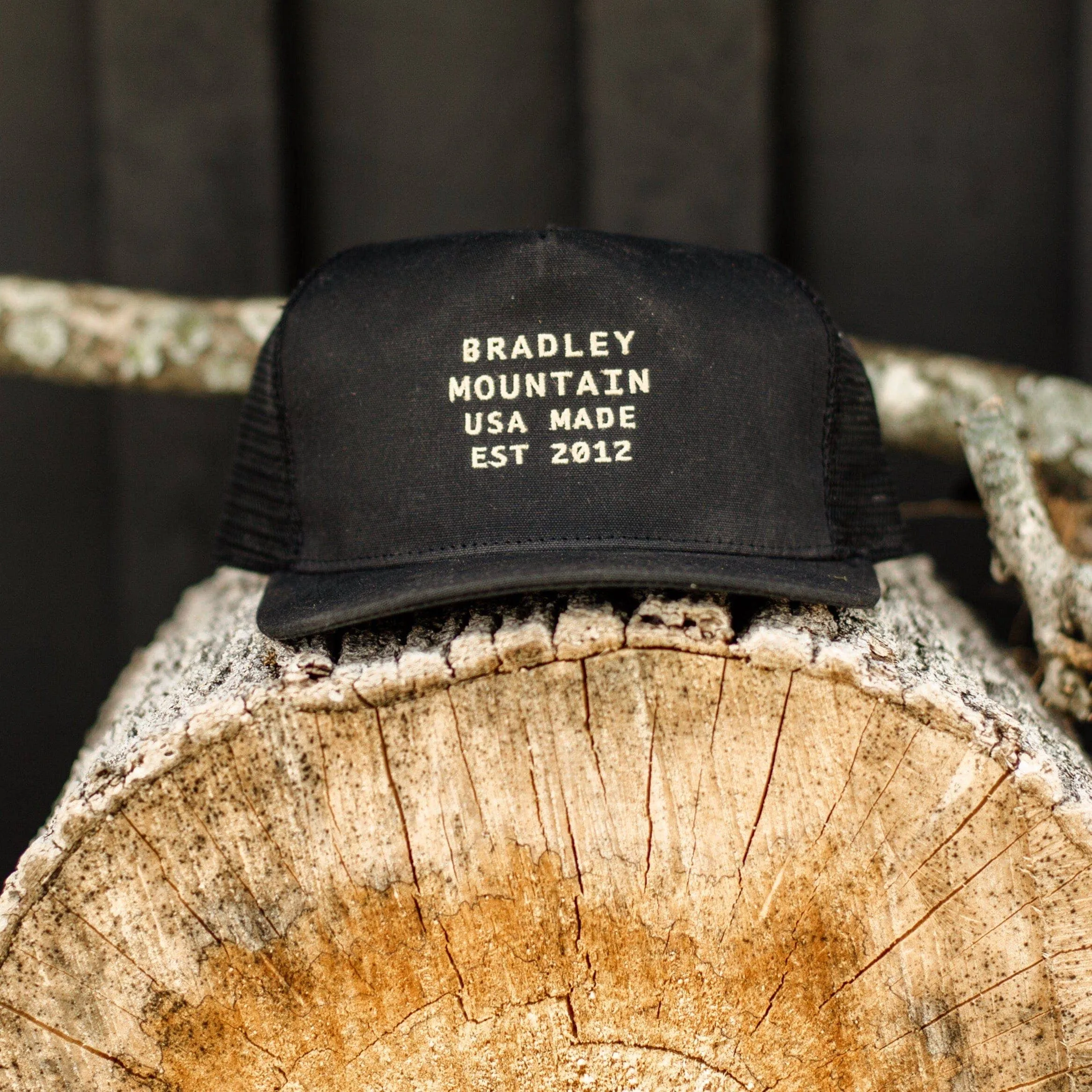 Heritage Trucker Hat | Black | Bradley Mountain