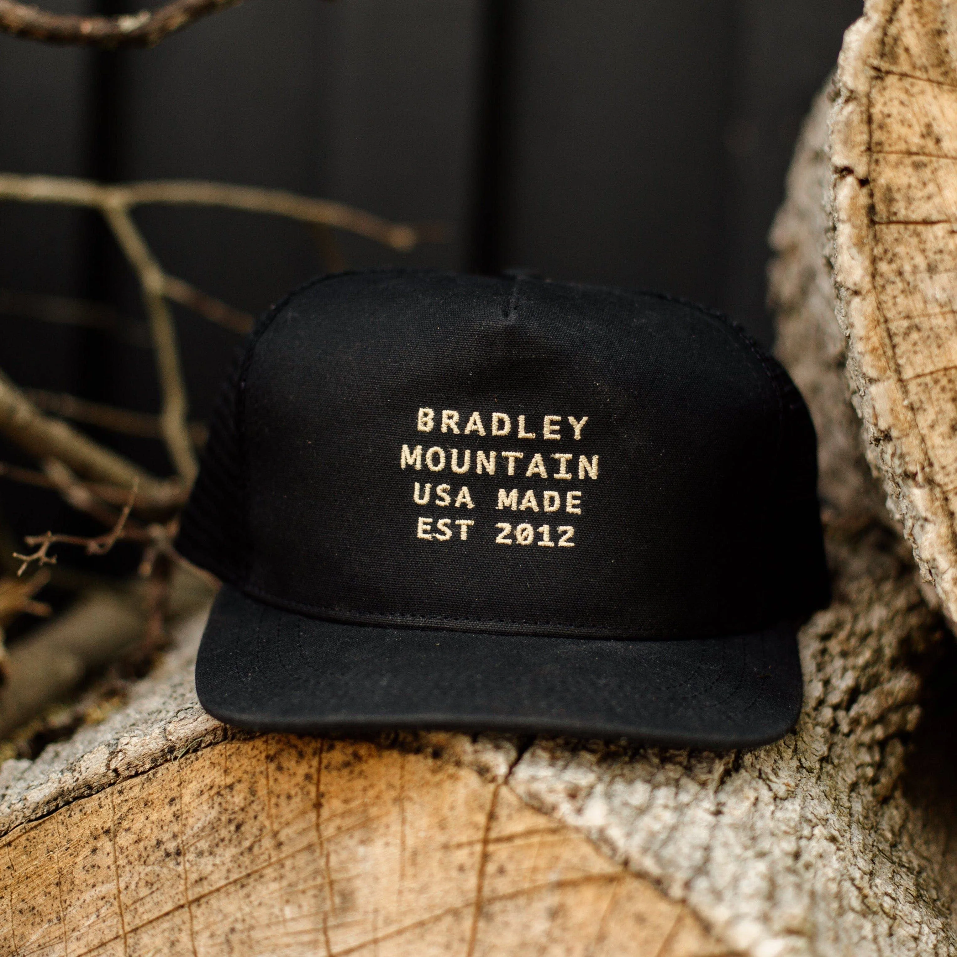 Heritage Trucker Hat | Black | Bradley Mountain