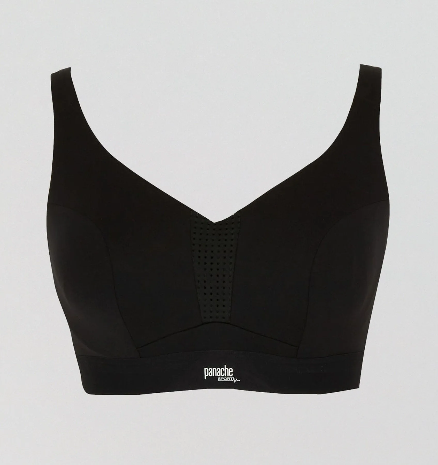 High impact non padded wired sports bra [Black]