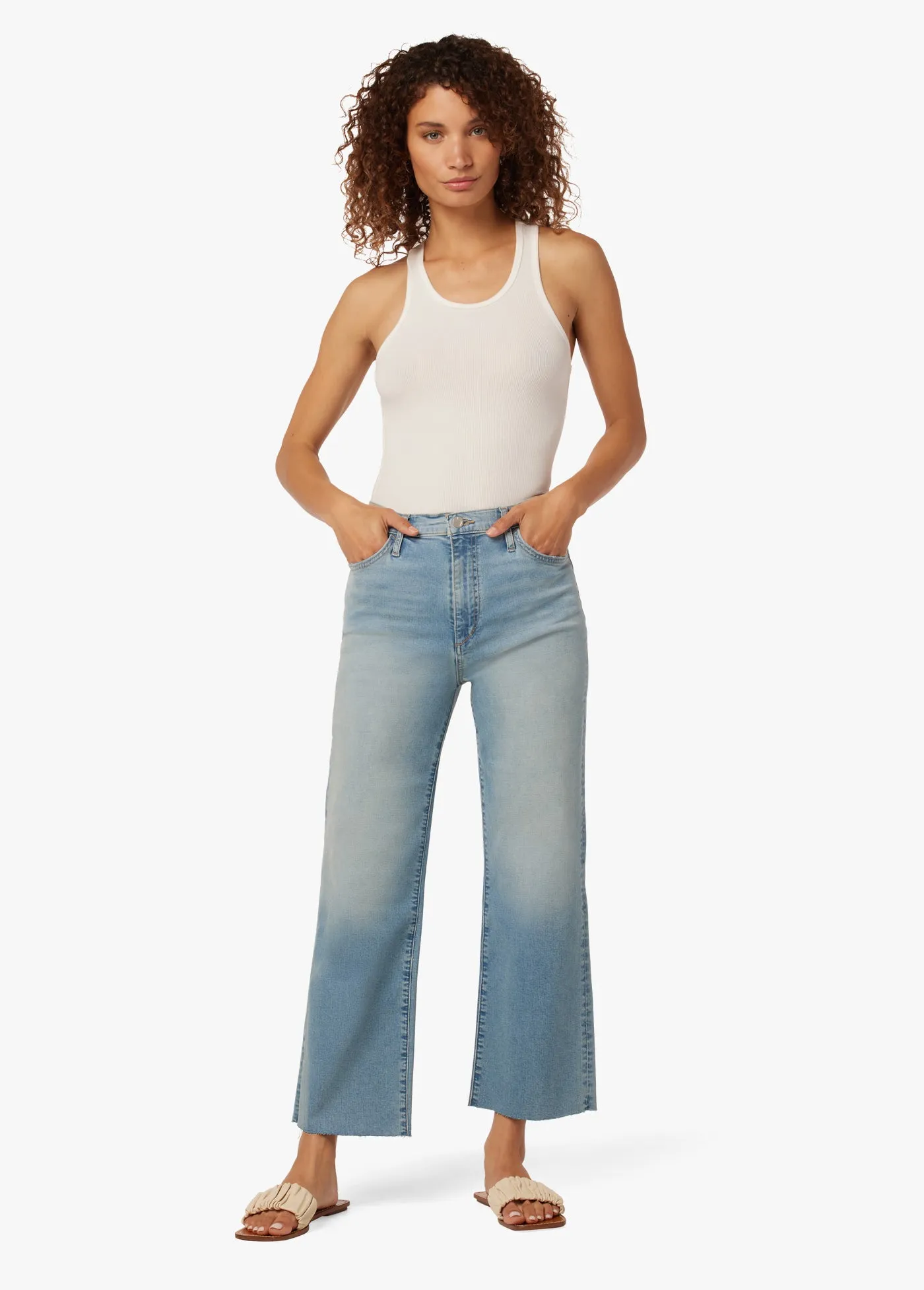 HIGH RISE WIDE LEG CROP