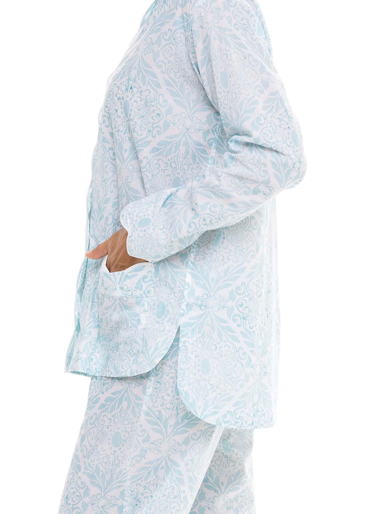 Ice Blue Filigree Pajamas