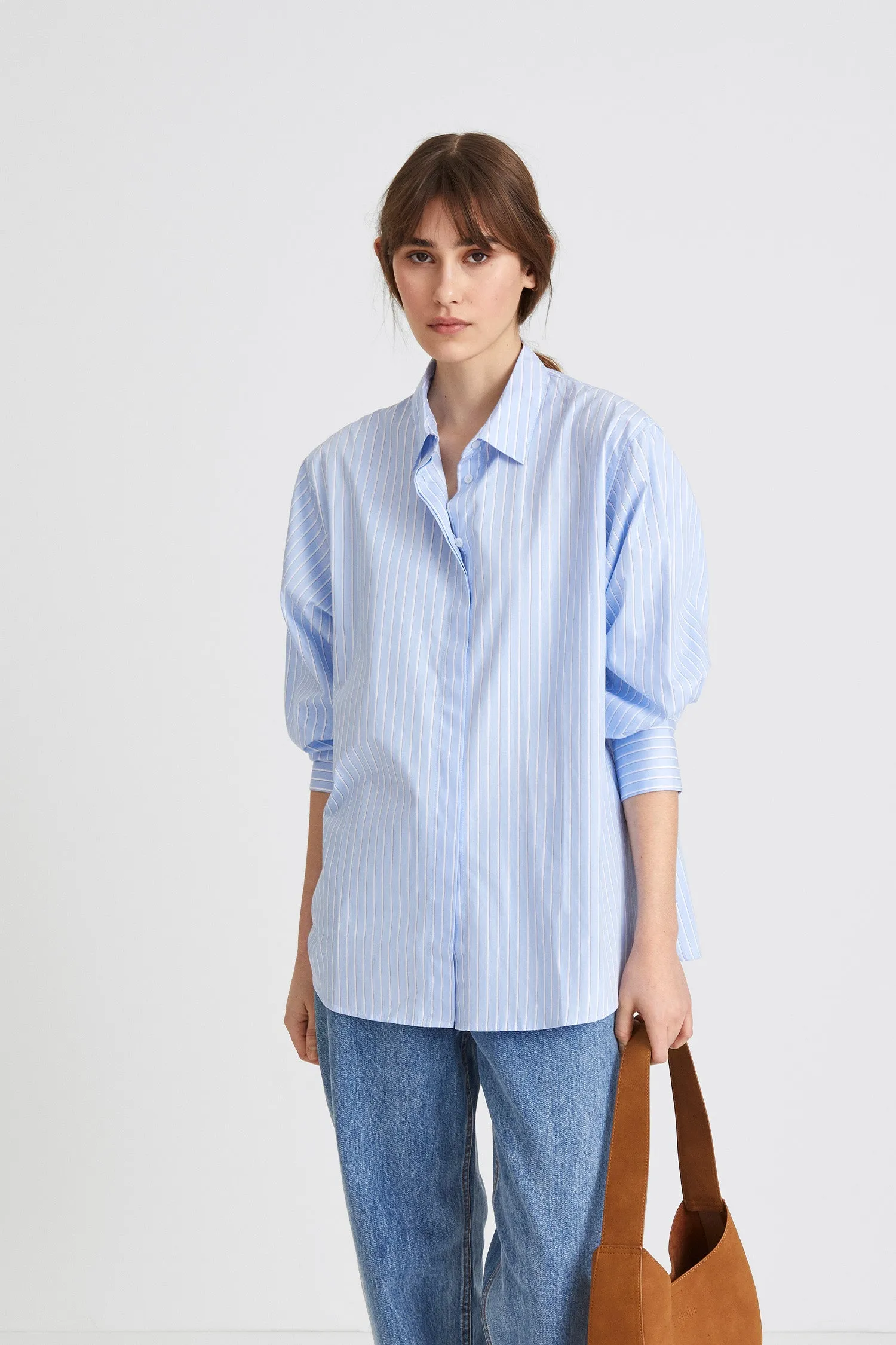 JEANNE SHIRT - BLUE STRIPE