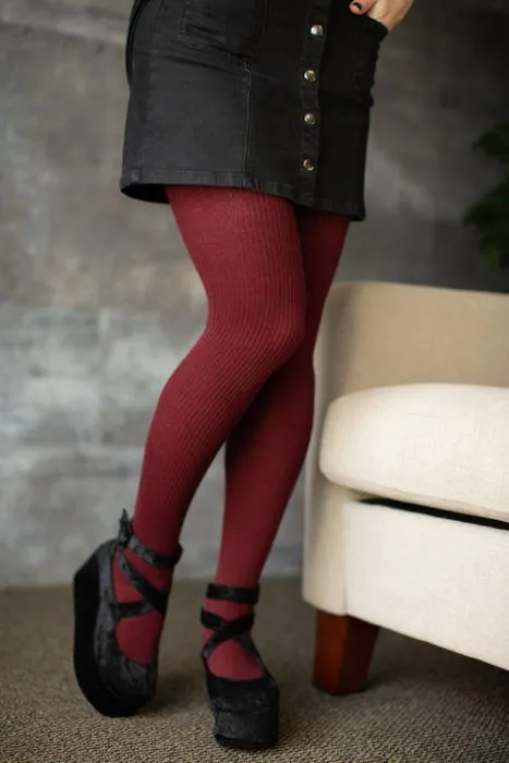 Karla | Women's Ribbed Wool Tights