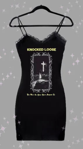 Knocked Loose Lace Strap Dress