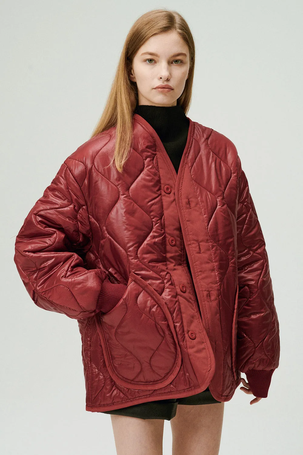 Laura Boyfriend Quilted Coat