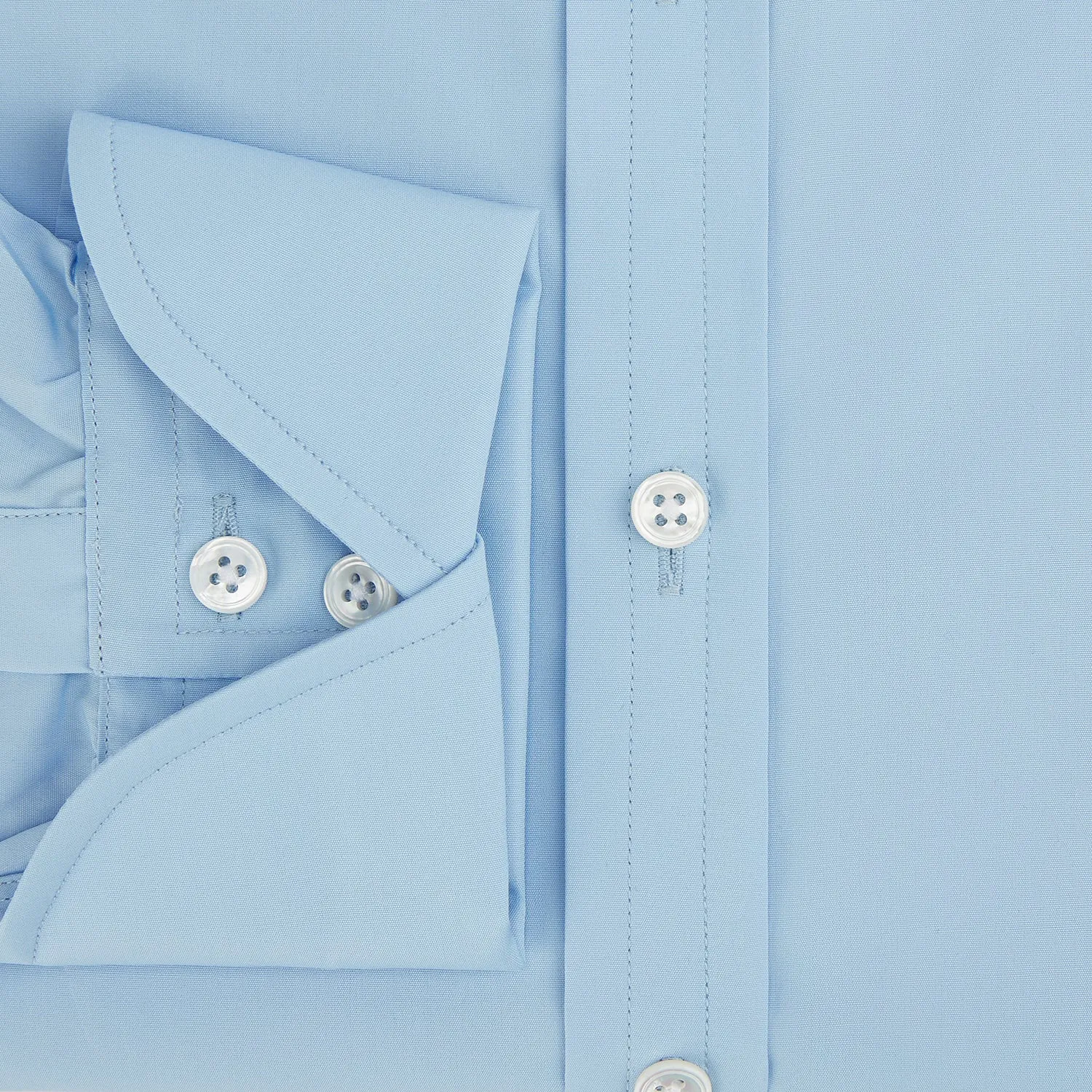 <div>Dr. No Blue Cotton Shirt With Cocktail Cuff As Seen On James Bond</div>