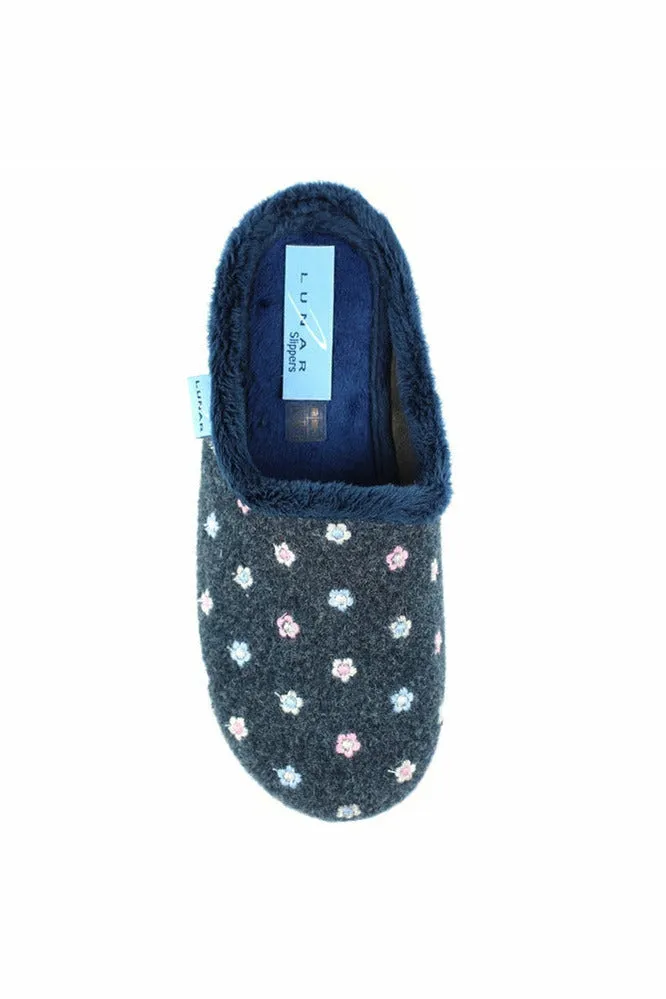 Lunar Ladies Slippers Dayton KLA 179 in Blue