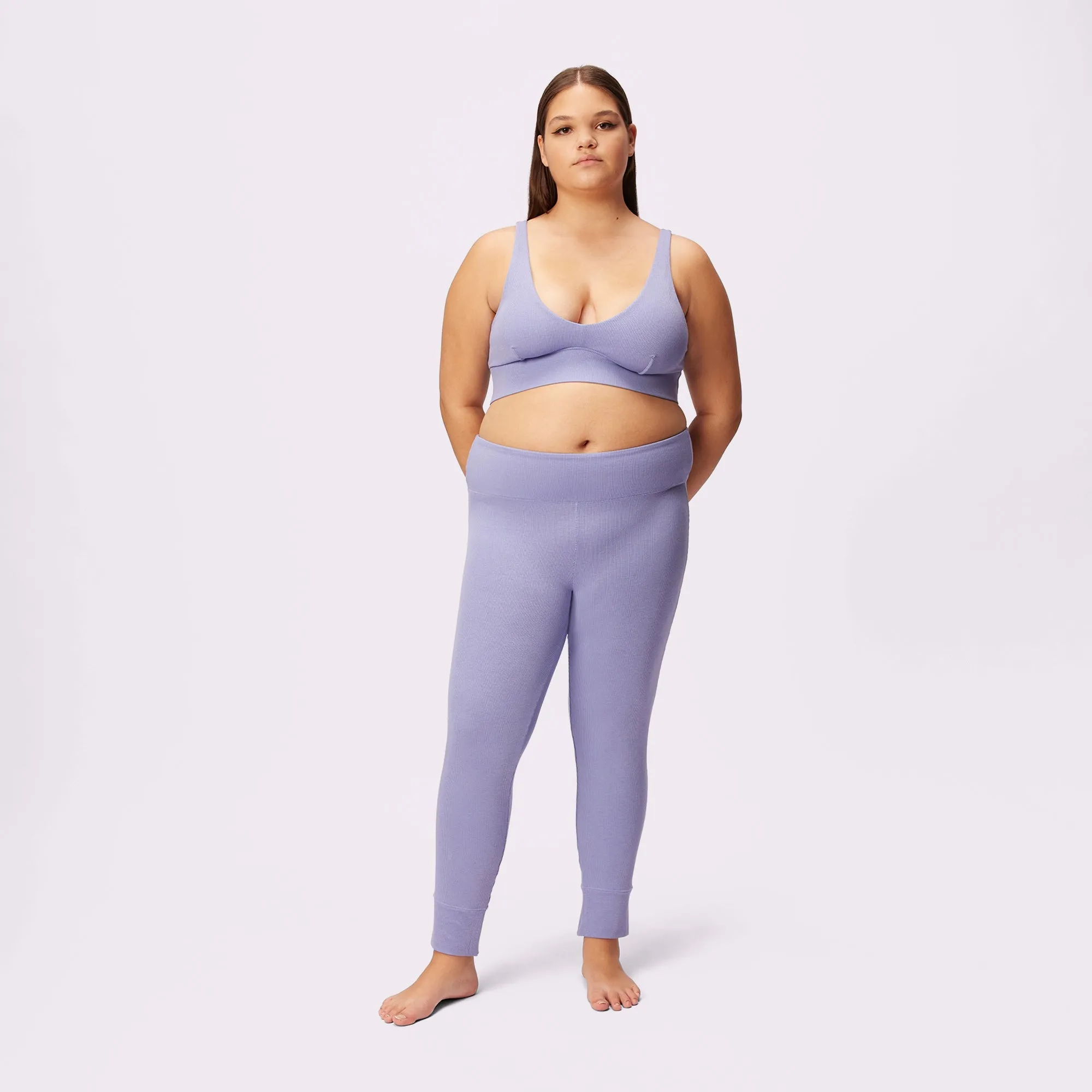 Lush Rib Warm Base Legging | Lush Rib | Archive (Lilac Freeze)