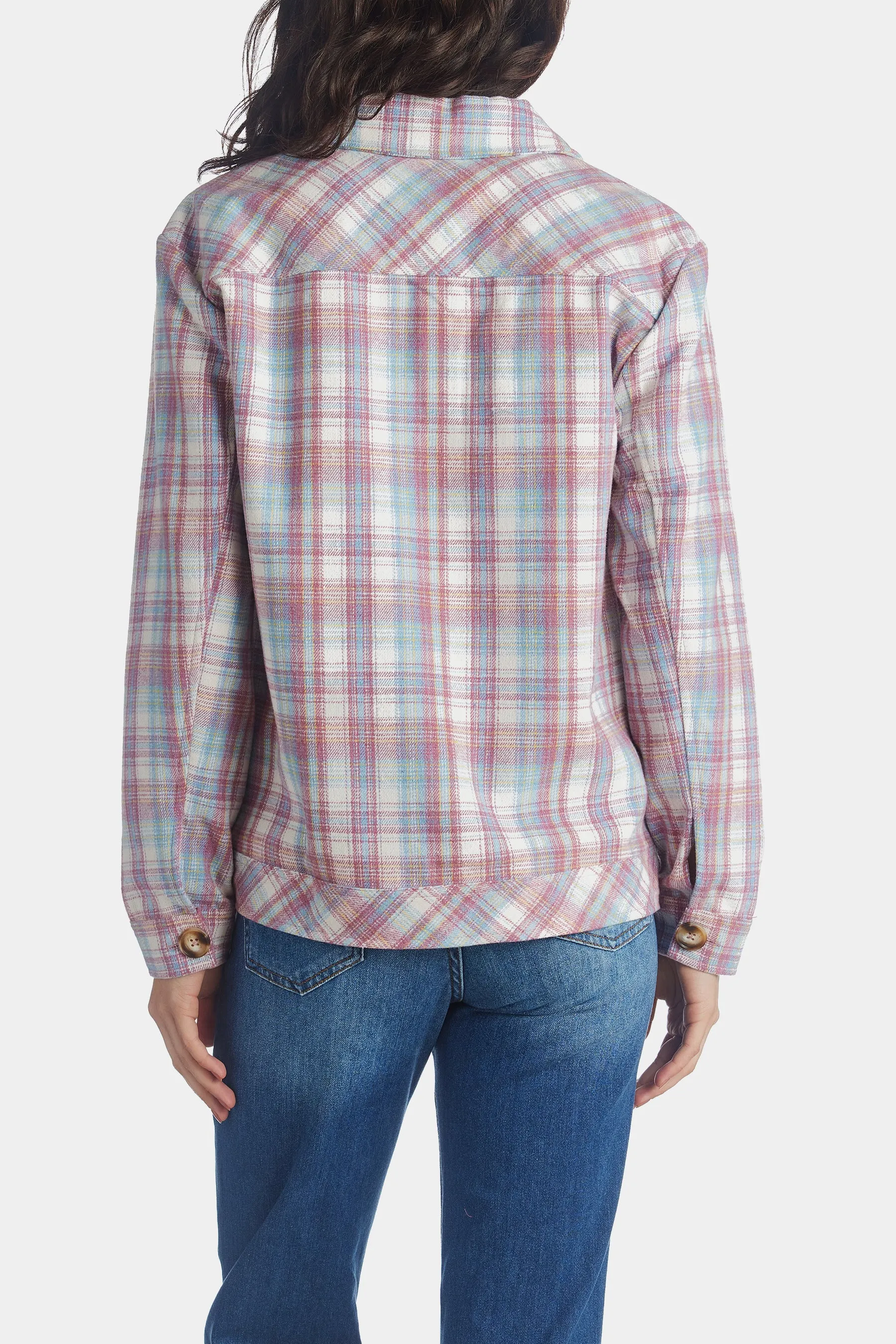 Magnolia Plaid Shirt Jacket