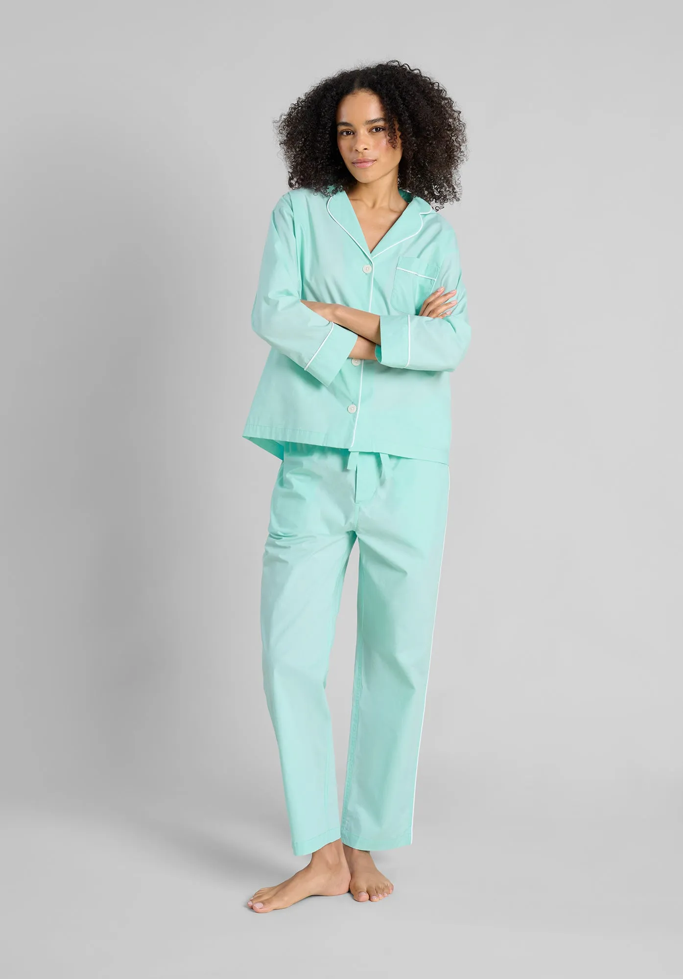 Marina Pajama Set in Bonaire Blue