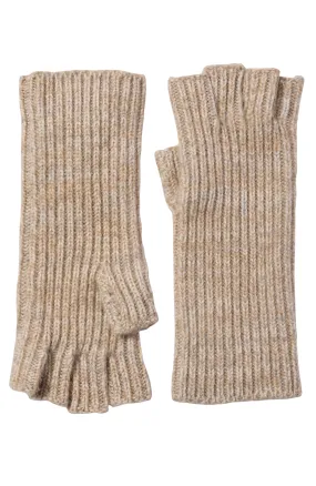 MARL FINGERLESS RIB KNIT GLOVE