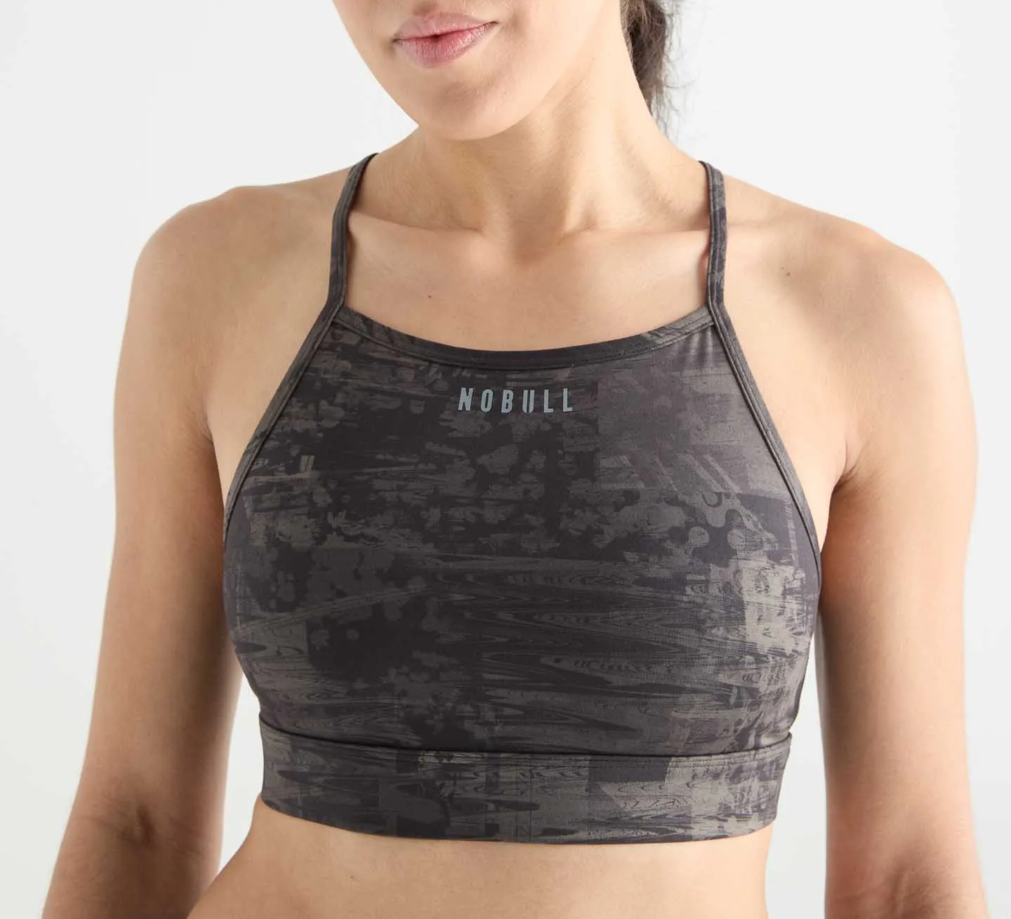 Matte High-Neck Sports Bra