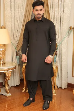 Men Premium Kameez Shalwar Black