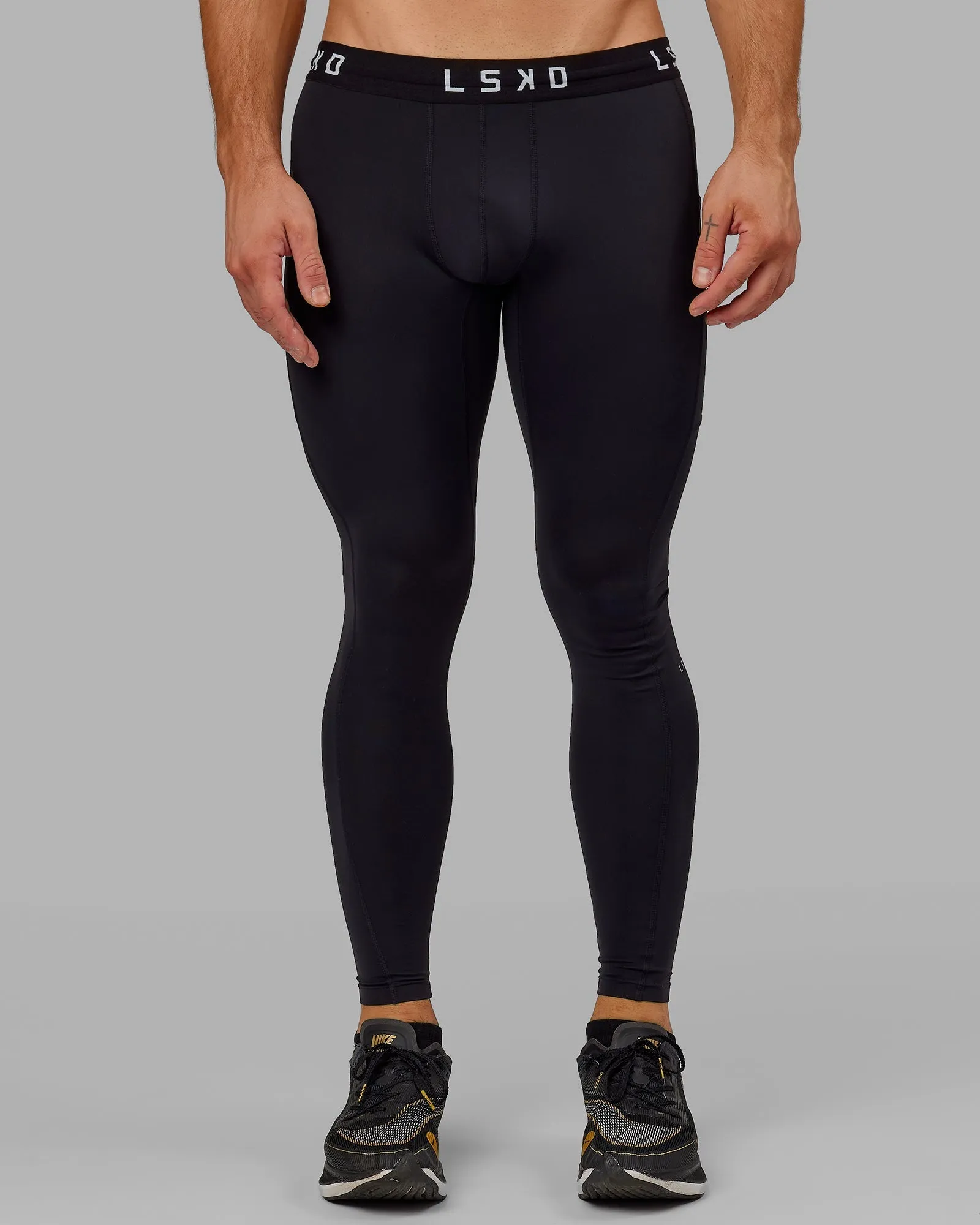 Mens Perform Full Length Tights - Black