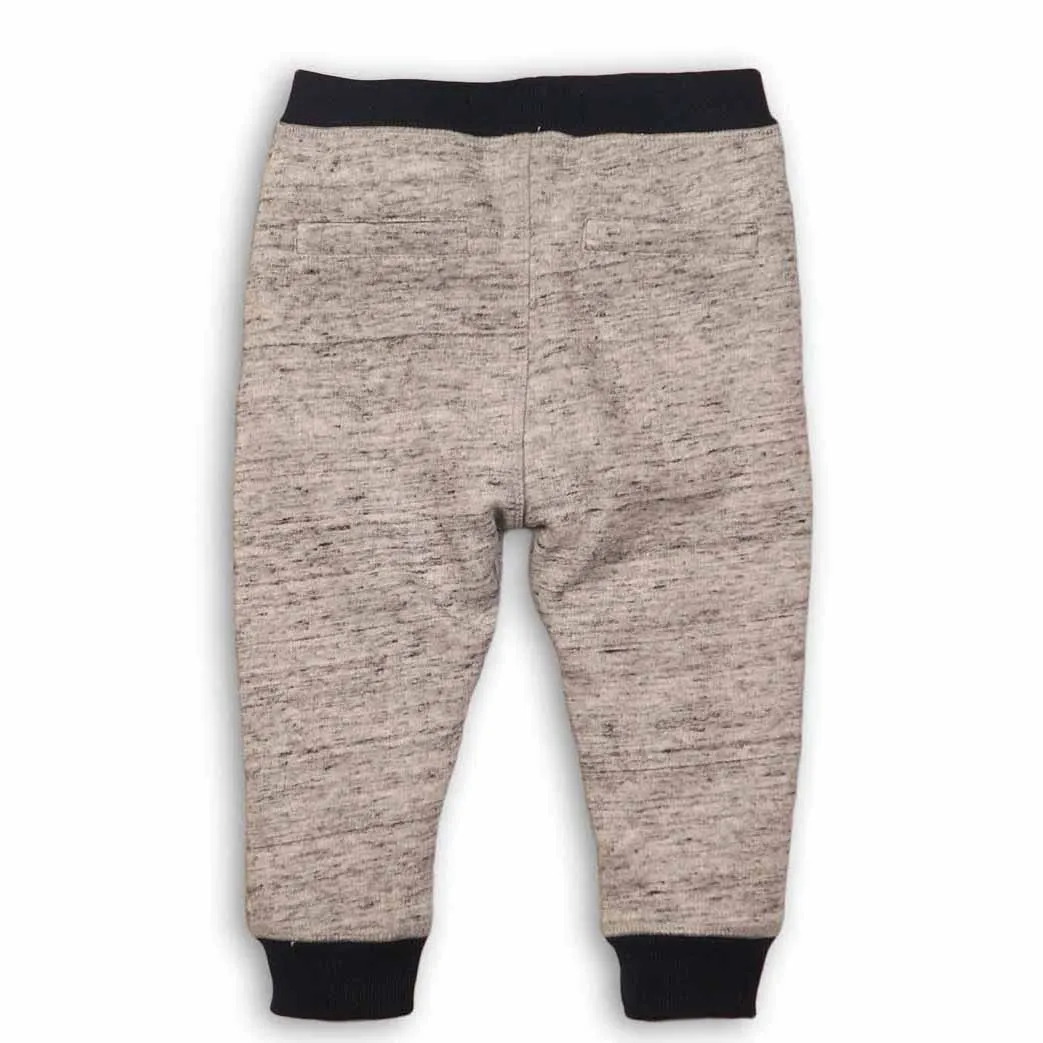 MINOTI-BOYS 'MELANGE GREY ' D- Applique Trouser MN713