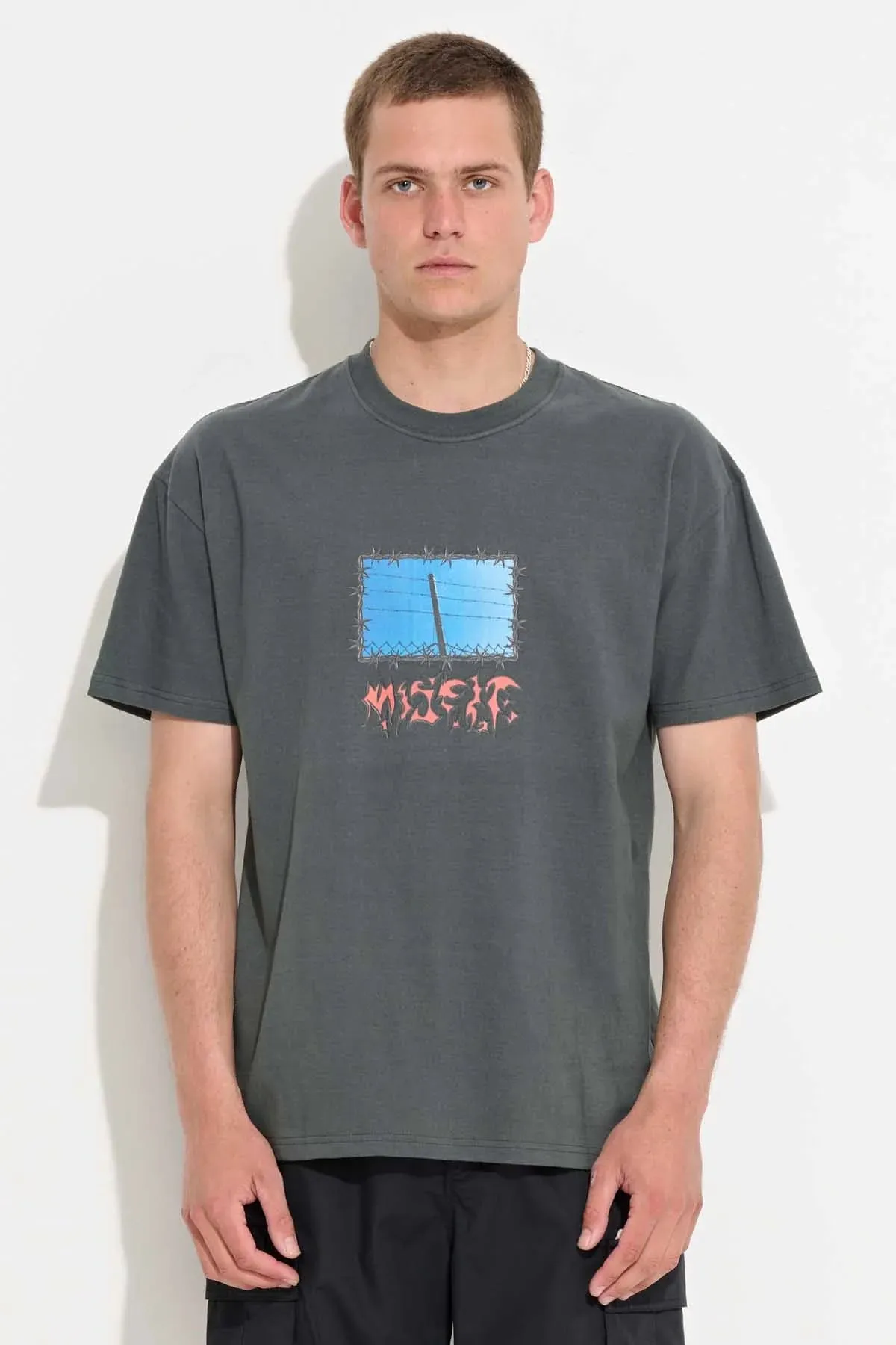 MISFIT Panoramic heaven ss tee - Pigment petrol