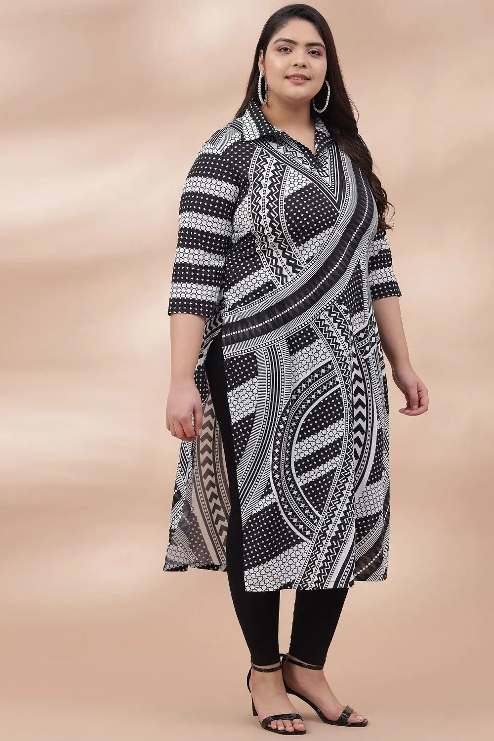 Monochrom Melody Collar Kurta