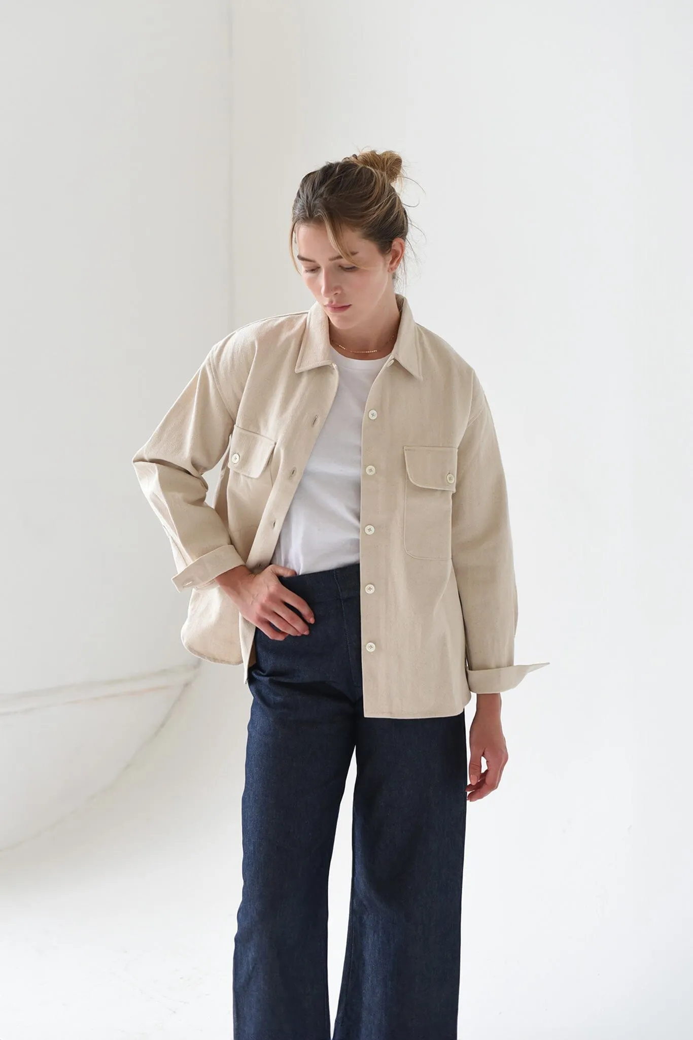 M.PATMOS Julie Shirt Jacket - Natural