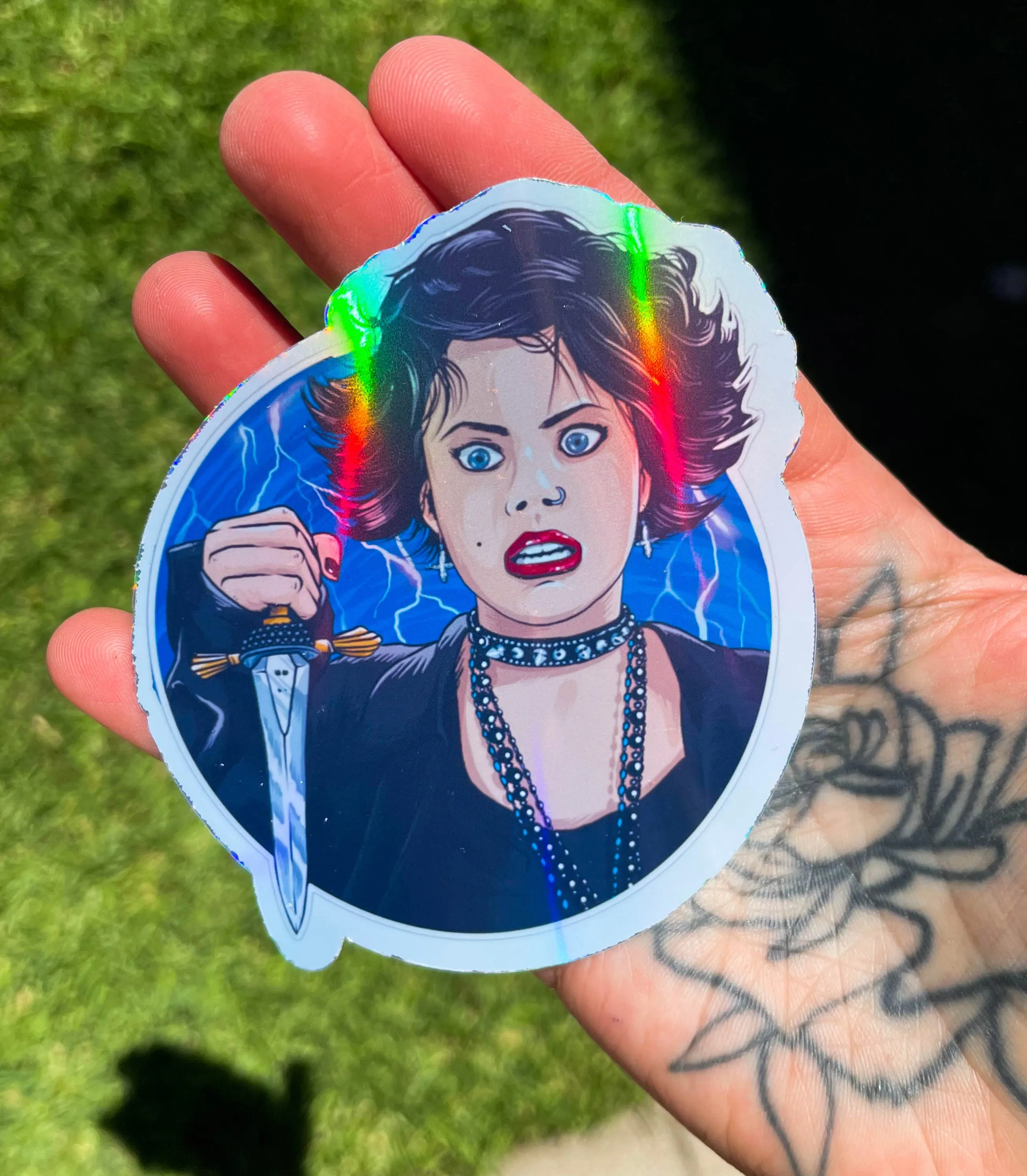 Nancy Downs Cut Vinyl Holographic STICKER