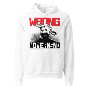 NOMEANSNO "Wrong" White Pullover Hoodie