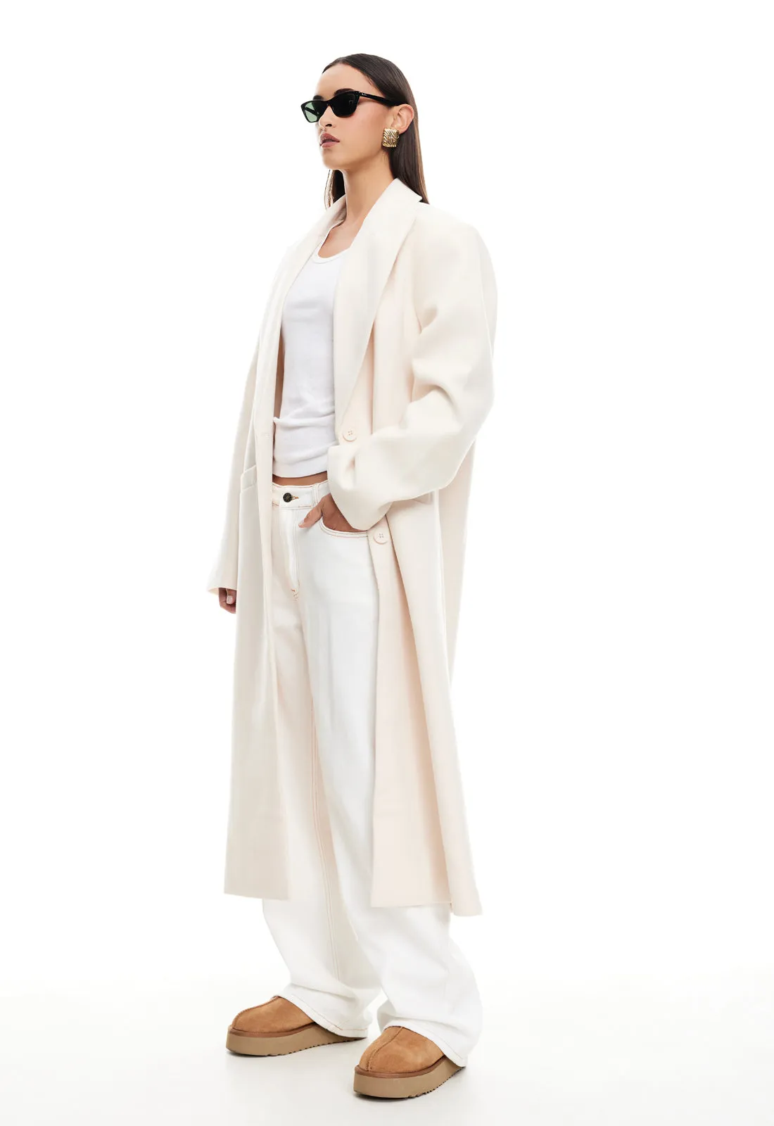 OLSEN COAT - CREAM