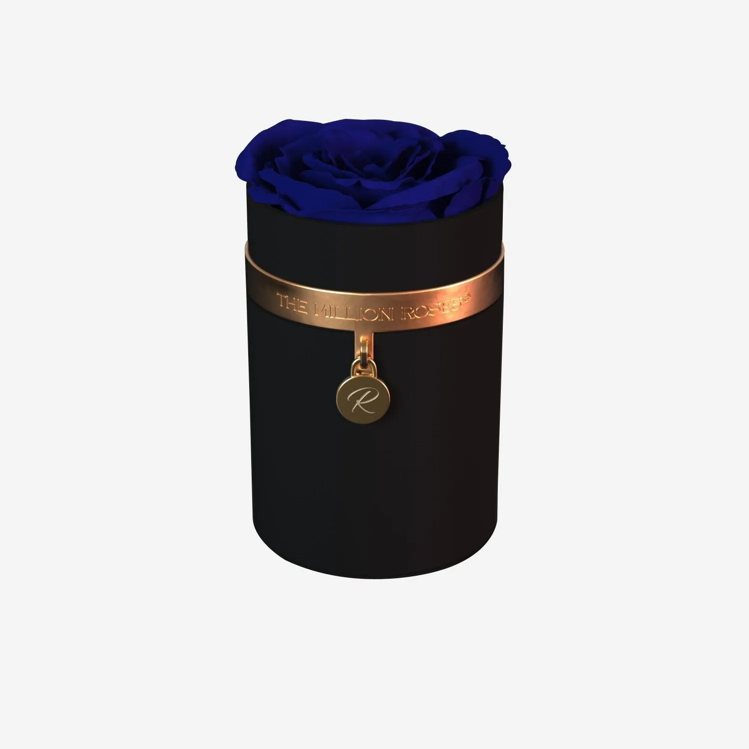 One in a Million™ Round Black Box | Charm Edition | Royal Blue Rose