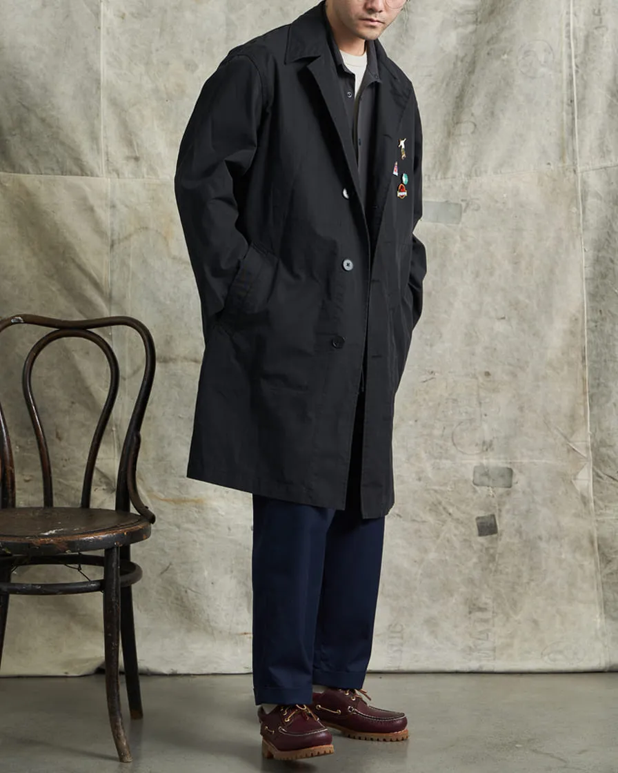 Oversized Balmacaan Overcoat