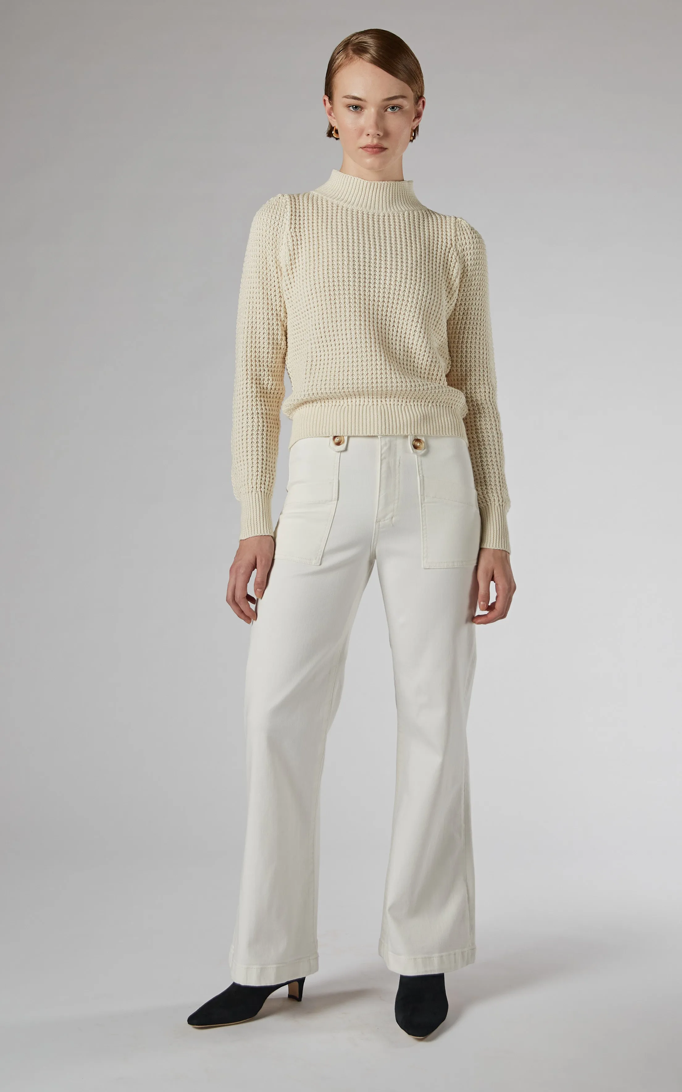 Piper Ivory Wide Leg Trouser