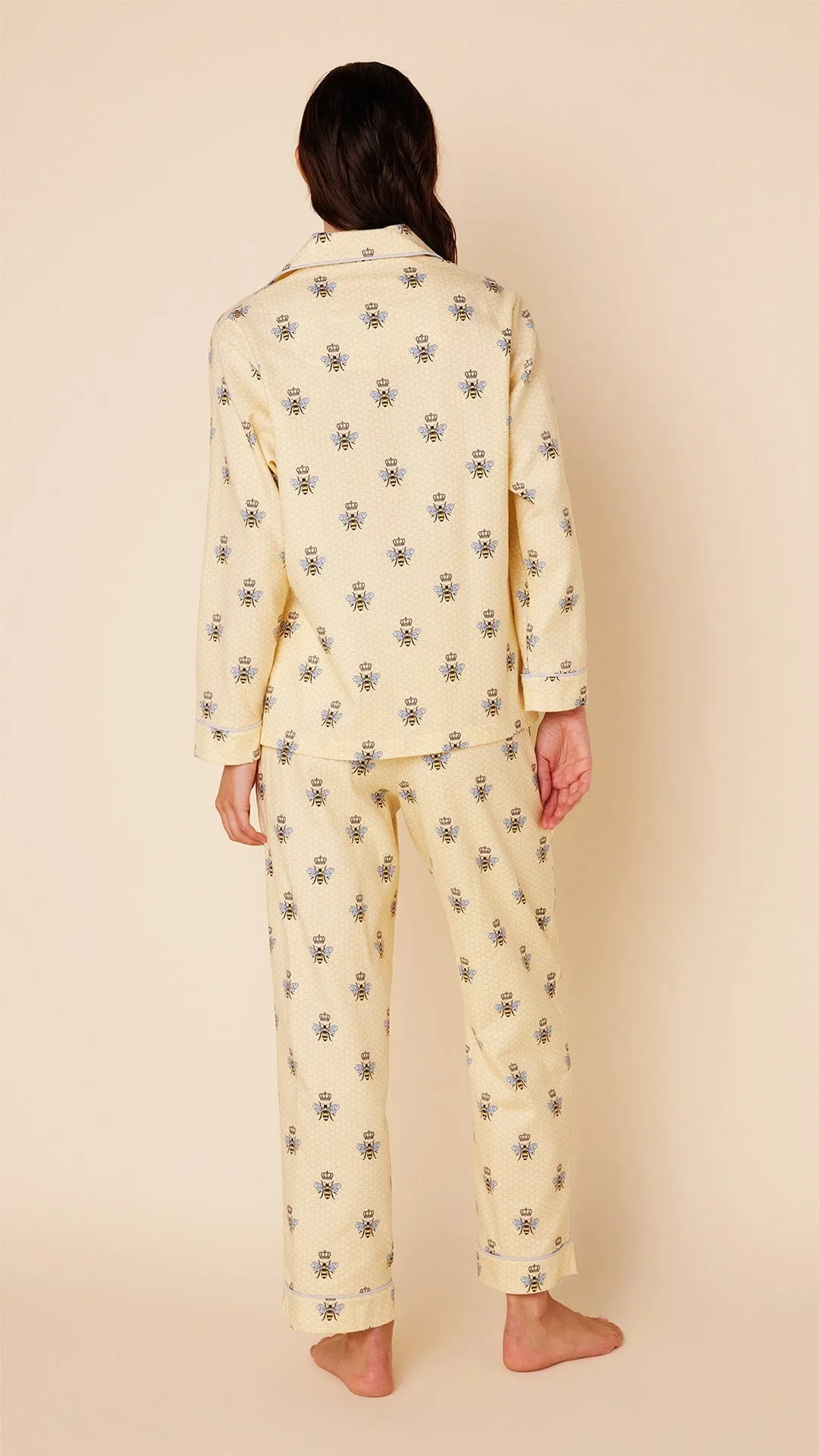 Queen Bee Flannel Pajama - Honey