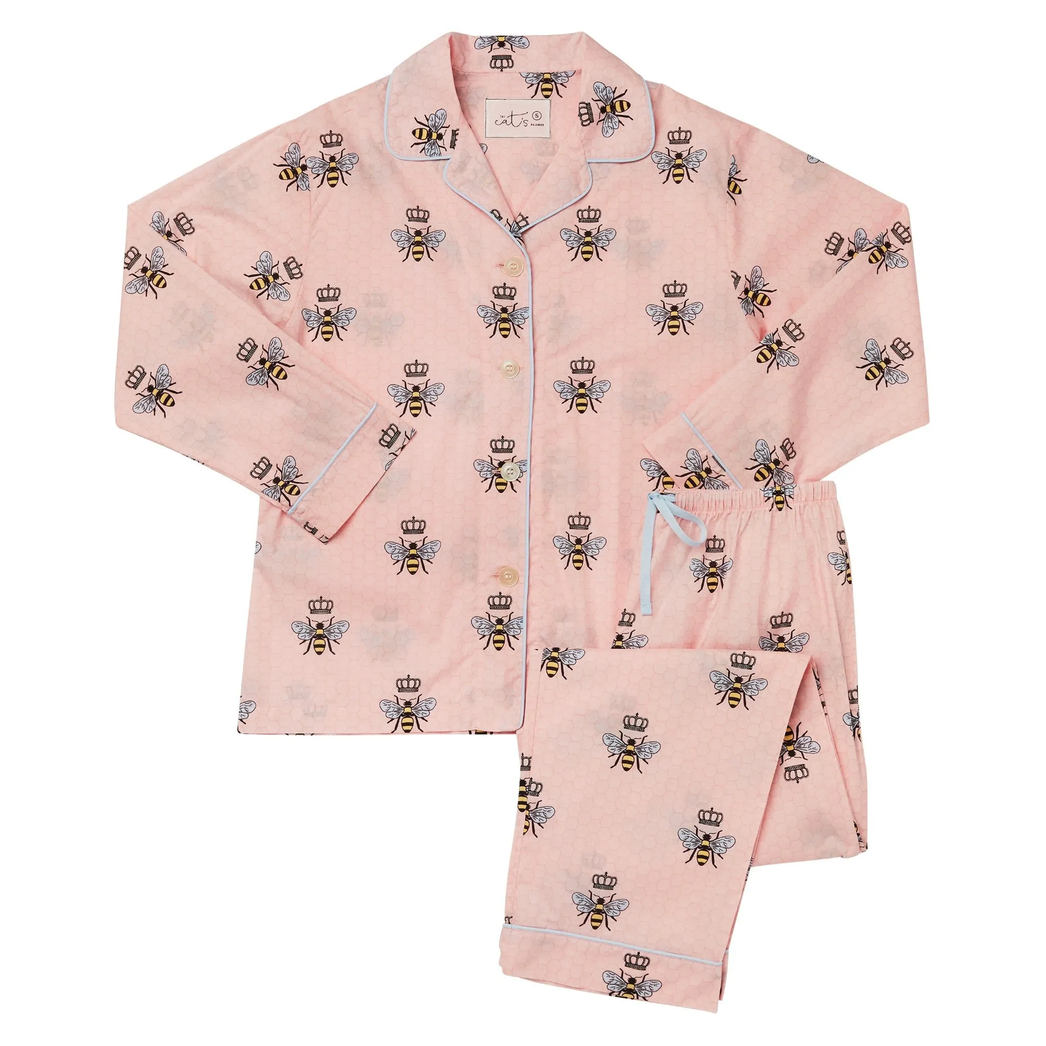 Queen Bee Luxe Pima Pajama - Pink